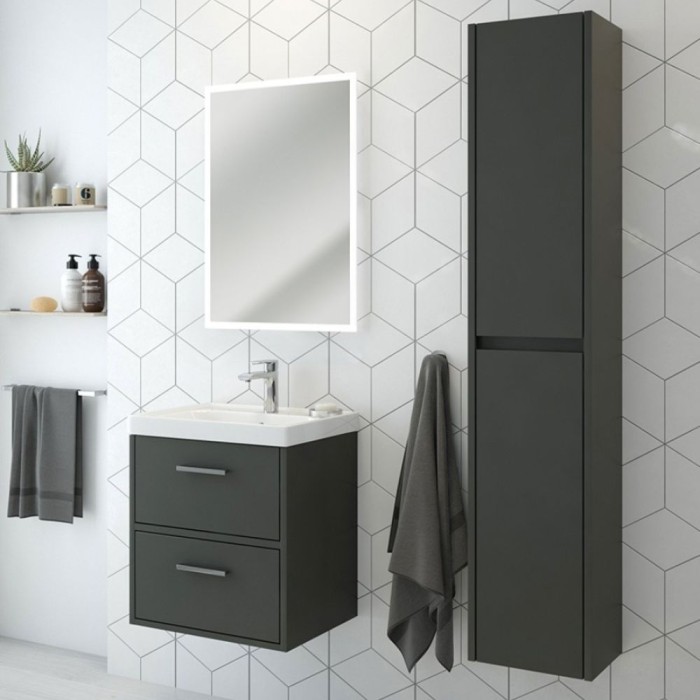Finland 50cm 2 Drawer Wall Hung Vanity Unit