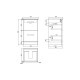 Kora 50cm 2 Drawer Floorstanding Vanity Unit