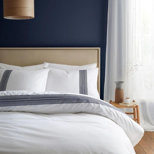 Bianca Remy Embroidery Duvet Set - Blue/ White