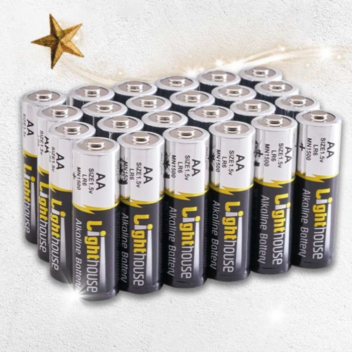 AA Alkaline Batteries Pack of 24
