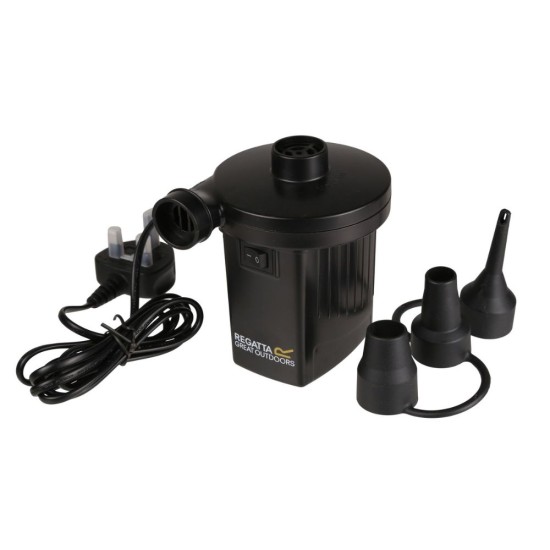 Compact 240V AC/DC 12V Electric Pump Black