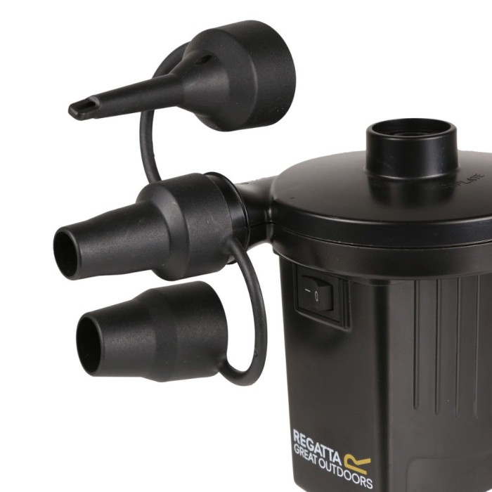 Compact 240V AC/DC 12V Electric Pump Black
