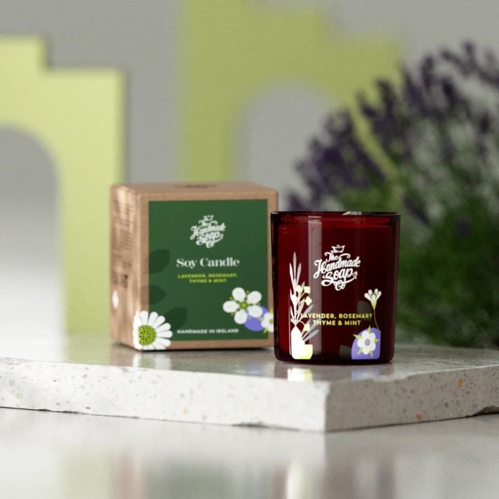 Scented Soy Candle - Lavender, Rosemary, Thyme & Mint | 210g