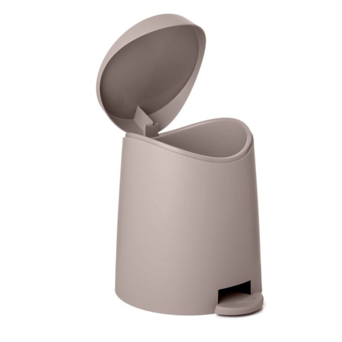 Bathroom Pedal Bin 3L Milan Taupe