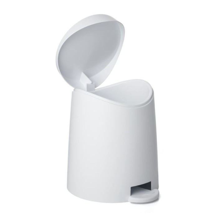 Bathroom Pedal Bin 3L Milan White