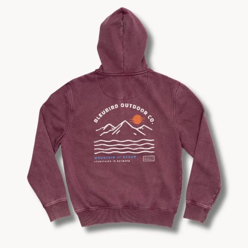 Bleubird Berry Dawn Zipper Hood 
