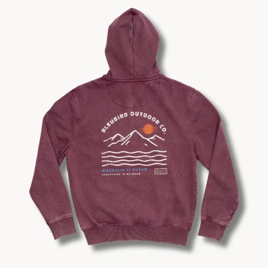 Bleubird Berry Dawn Zipper Hood