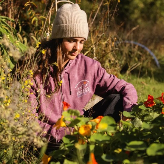 Bleubird Berry Dawn Zipper Hood