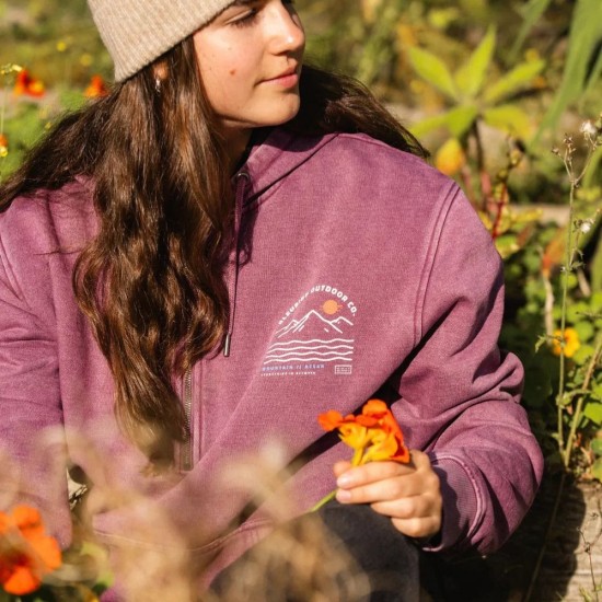 Bleubird Berry Dawn Zipper Hood