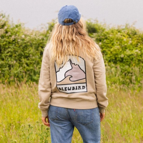 Bleubird Escape Cropper Crew Sand