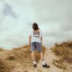 Bleubird Road Out cropped Tee White