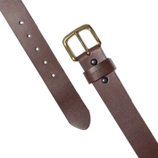 Carhartt Bridle Leather Classic Buckle Belt - Dark Brown