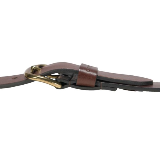 Carhartt Bridle Leather Classic Buckle Belt - Dark Brown