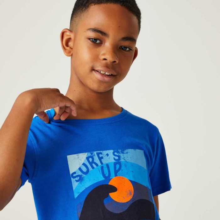 Junior Bosley VII Graphic T-Shirt - Oxford Blue