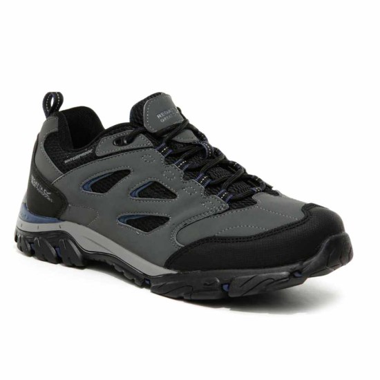 Men's Holcombe Waterproof Low Walking Shoes - Granite Dark Denim