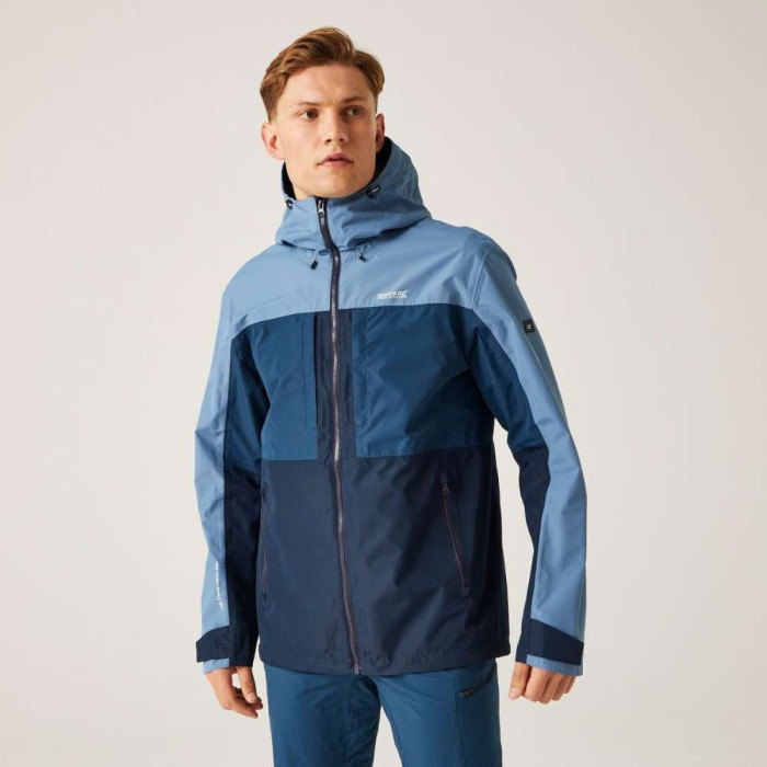 Men's Maland Waterproof Jacket - Coronet Blue/Moomlight Denim Navy