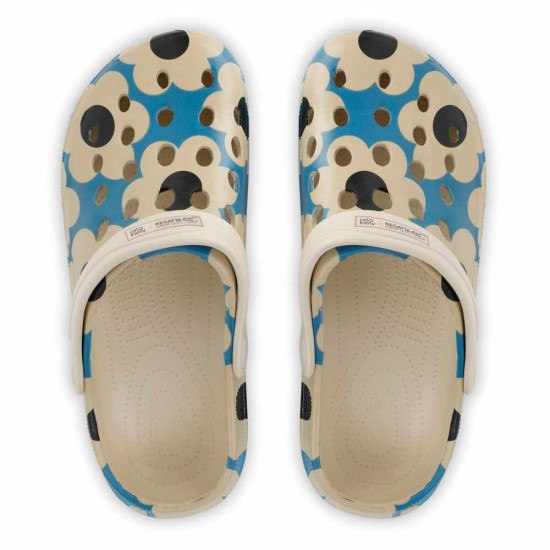 Orla Kiely Clog Sandals - Blue Sixties Daisy