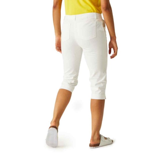 Women's Bayletta Capri Trousers - White