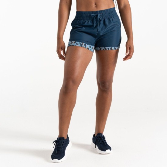 Women's Sprint Up 2-in-1 Shorts | Moonlight Denim Animal Print