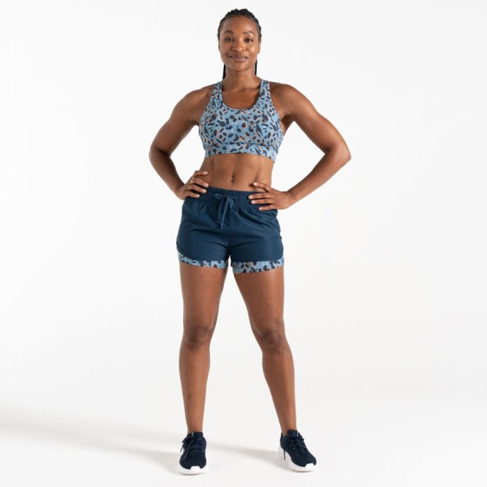 Women's Sprint Up 2-in-1 Shorts | Moonlight Denim Animal Print