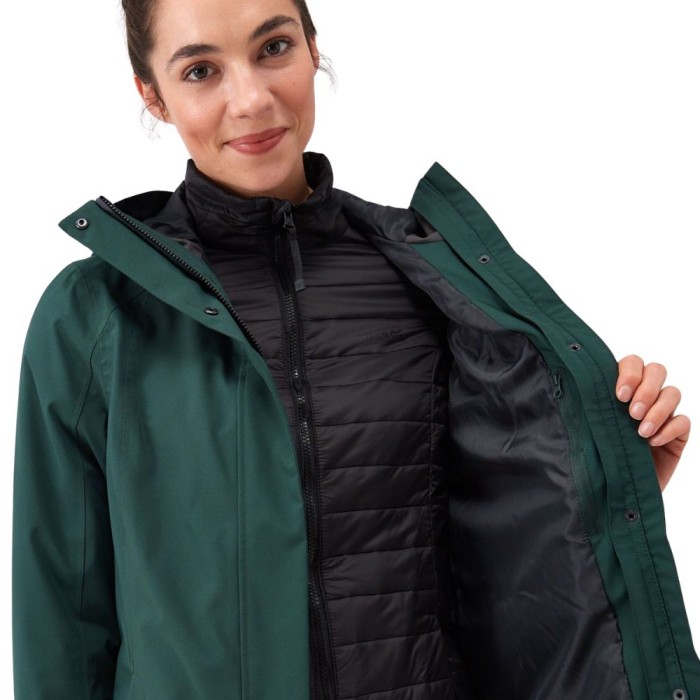 Women's Denbury IV 2 in 1 Waterproof Jacket Darkest Spruce Black
