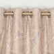 Alsace Taupe Eyelet Curtains 90"x90"