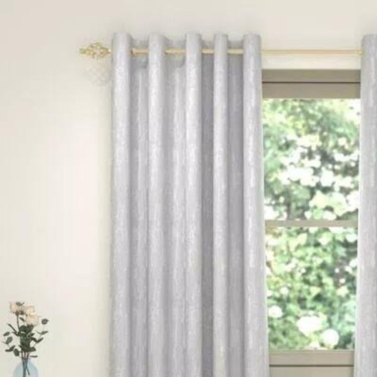 Cloud Oyster Eyelet Curtains 90"x90"