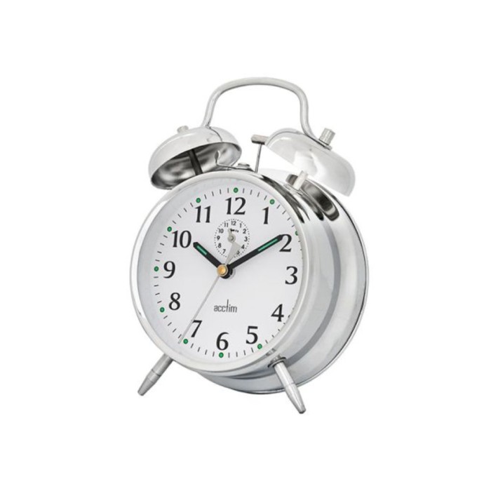 Saxon Alarm Clock Chrome