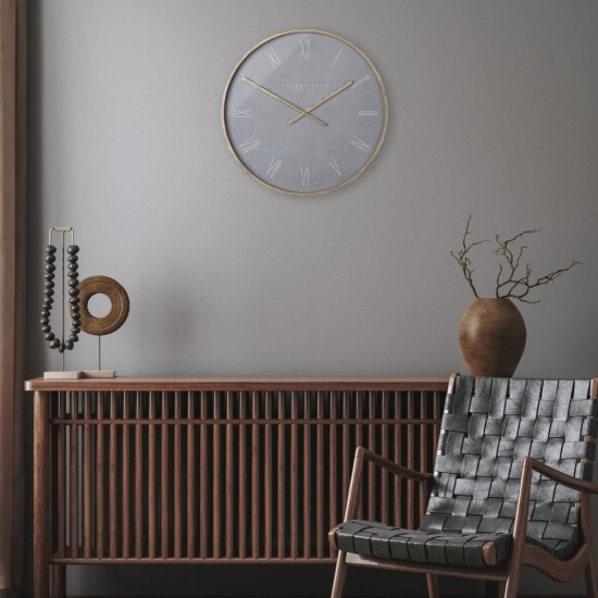 Nordic Cement Large Wall Clock