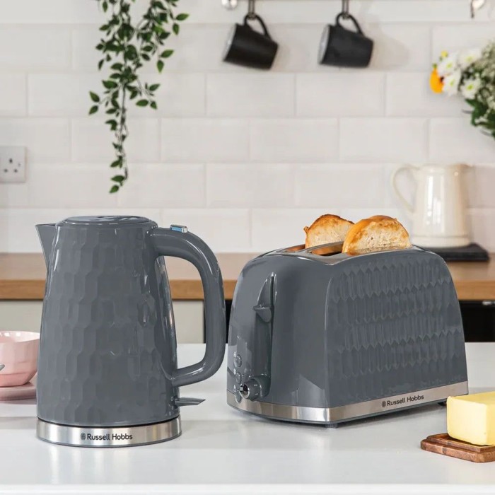 Honeycomb 2 Slice Toaster | Grey