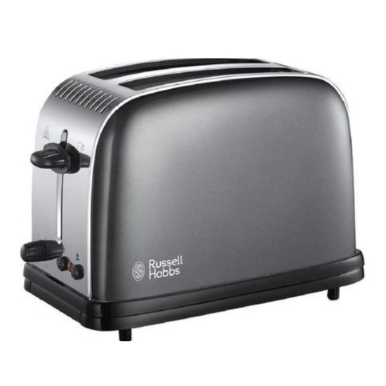 Colours Plus 2 Slice Toaster | Grey