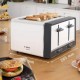 DesignLine Ergo 4-Slice Toaster White