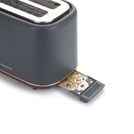 Abbey Lux Grey/Rose Gold 2 Slice Toaster