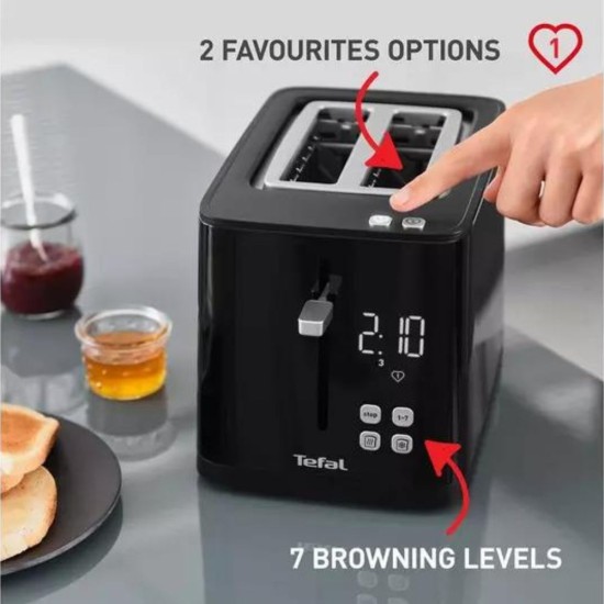 Smart N Light 2-Slice Toaster Black
