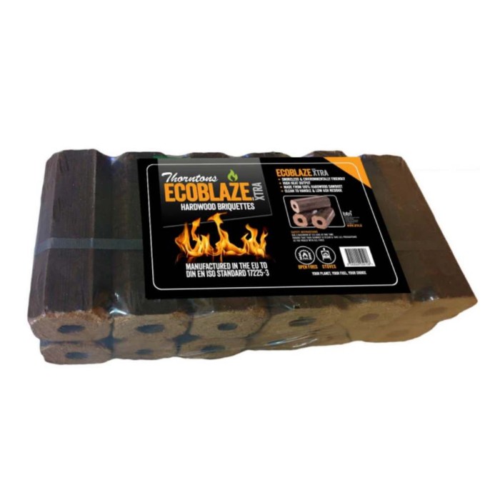 Ecoblaze Xtra Hardwood Briquettes 10kg