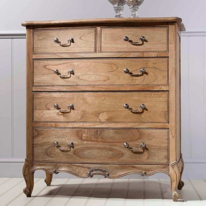 Bordeaux 5 Drawer Chest Weathered