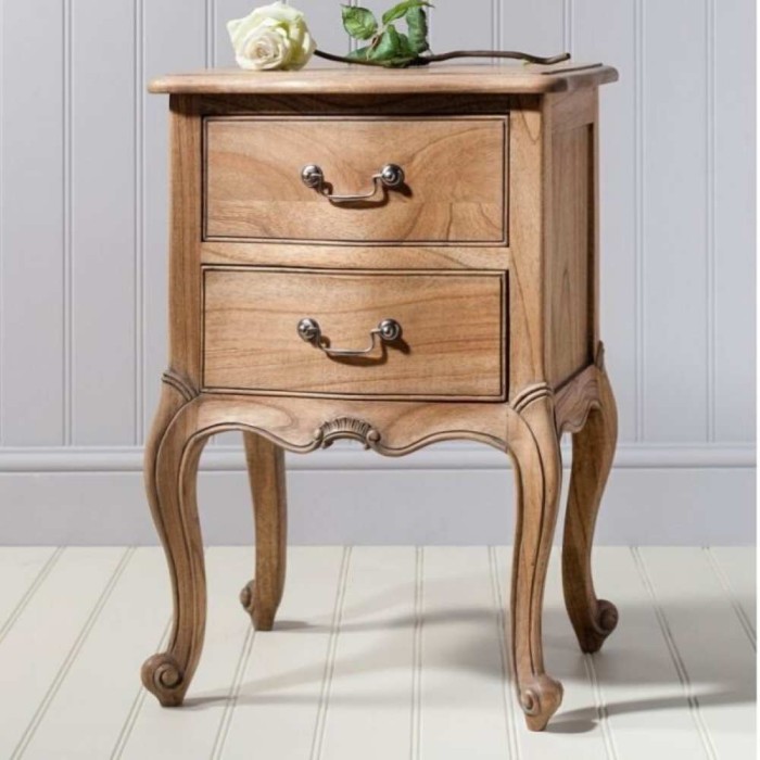 Bordeaux Bedside Table Weathered