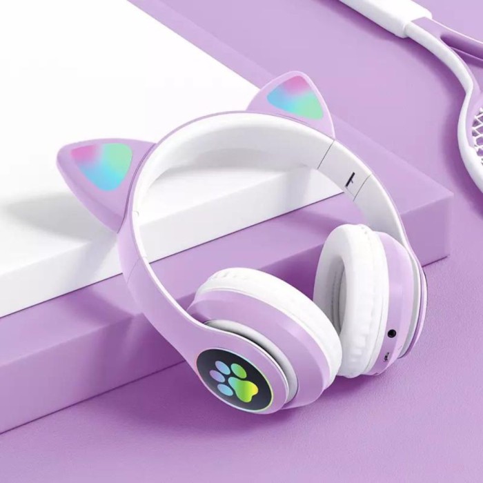Wireless LED Cat Ear Headphones