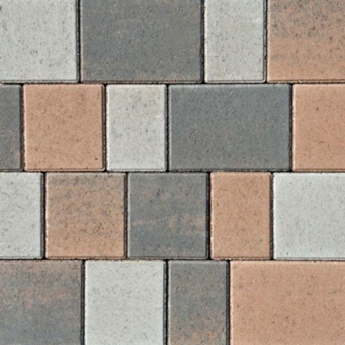 Castlepave Smooth Paving Sycamore 3 Size Mix 60mm