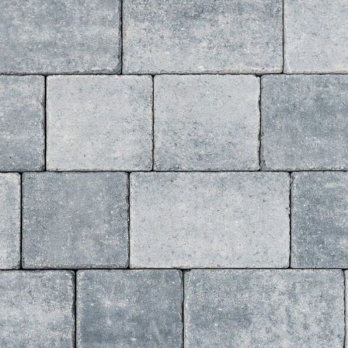 Kingspave Cobble Paving Silver Grey 3 Size Mix 60mm