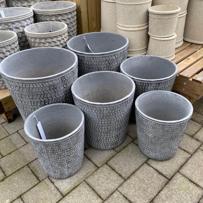 Ribbed Conical Planter