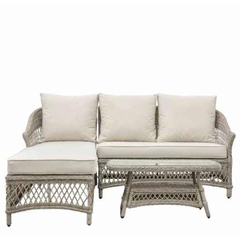 Menton Chaise Set - Stone