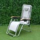 Deluxe Zero Gravity Relaxer Chair (Light Grey)