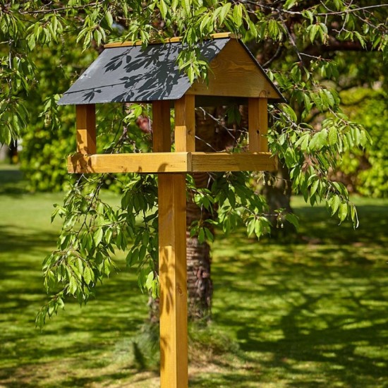 Giant Ryedale Bird Table Slate Roof With Post