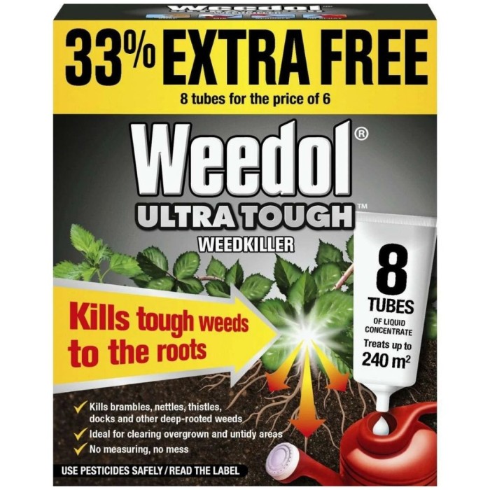 Ultra Tough Weedkiller Tubes + 33% free