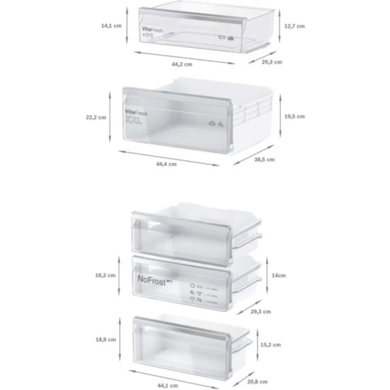 Integrated Fridge/Freezer 60/40 