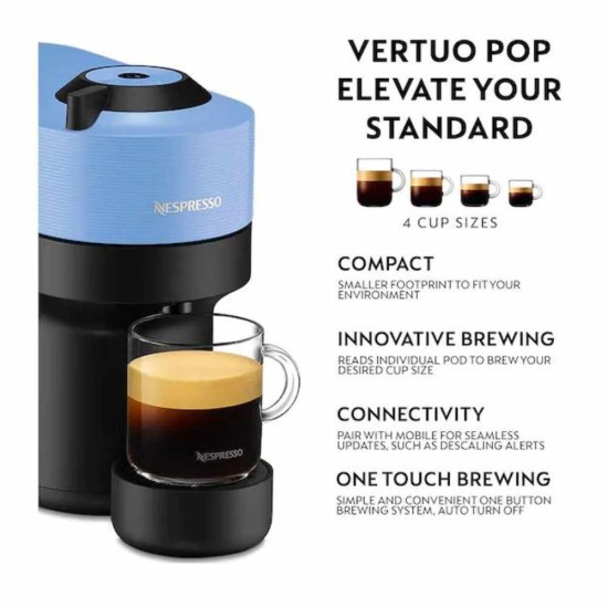 Vertuo Pop Coffee Machine - Pacific Blue