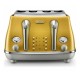 Icona Capitals 4-Slice Toaster Yellow