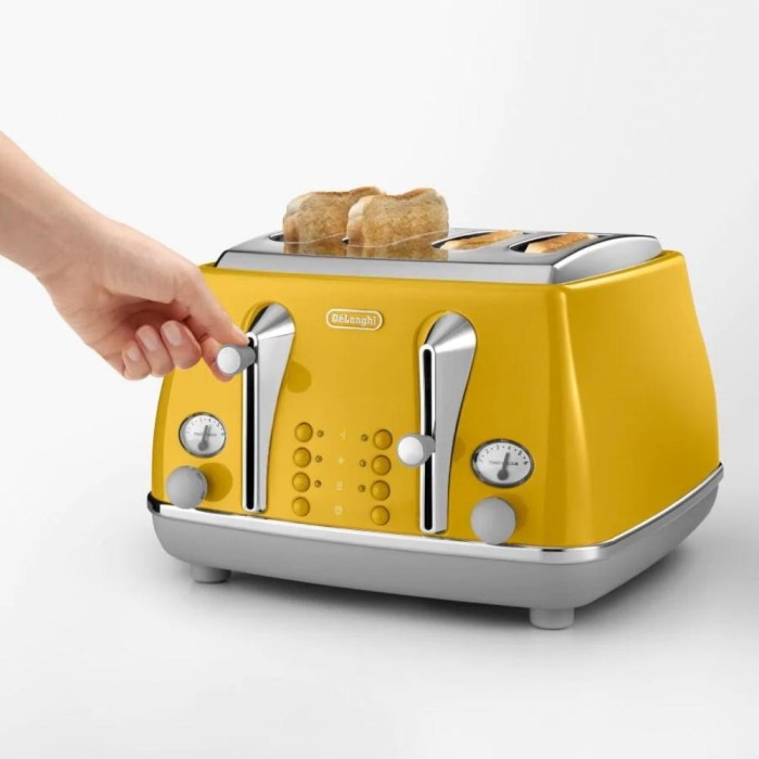 Icona Capitals 4-Slice Toaster Yellow
