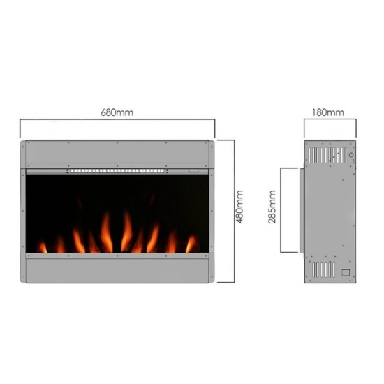 Evonic Newton 7 Built In Electric Fire